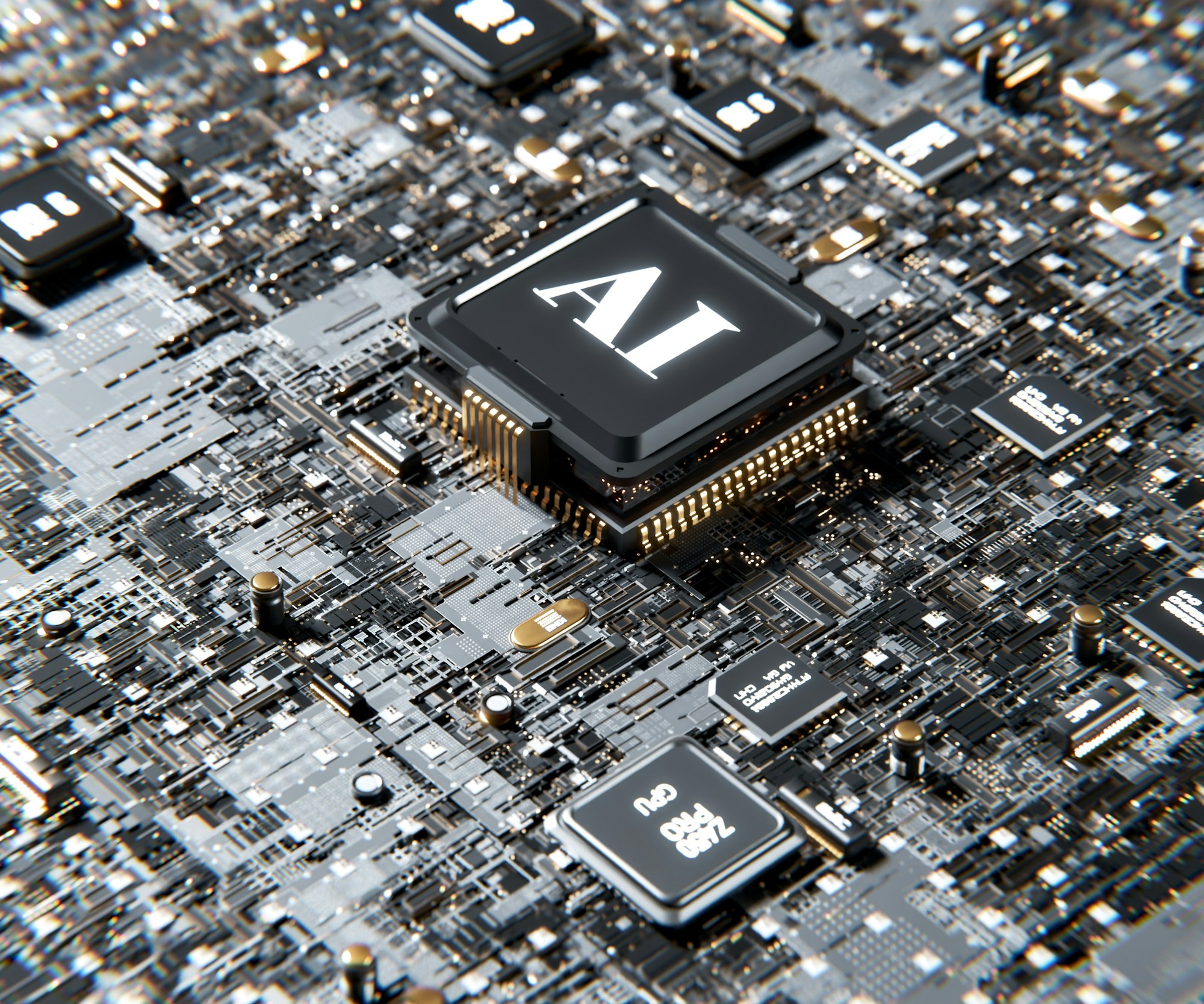 AI-powered presentation workflow with modern digital interface
