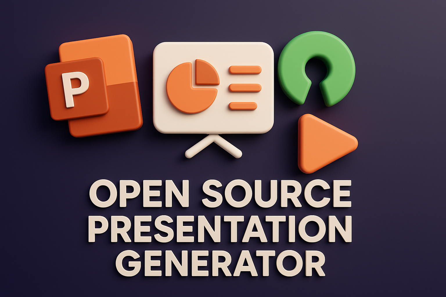 Open-source AI presentation generator interface for creating slide decks