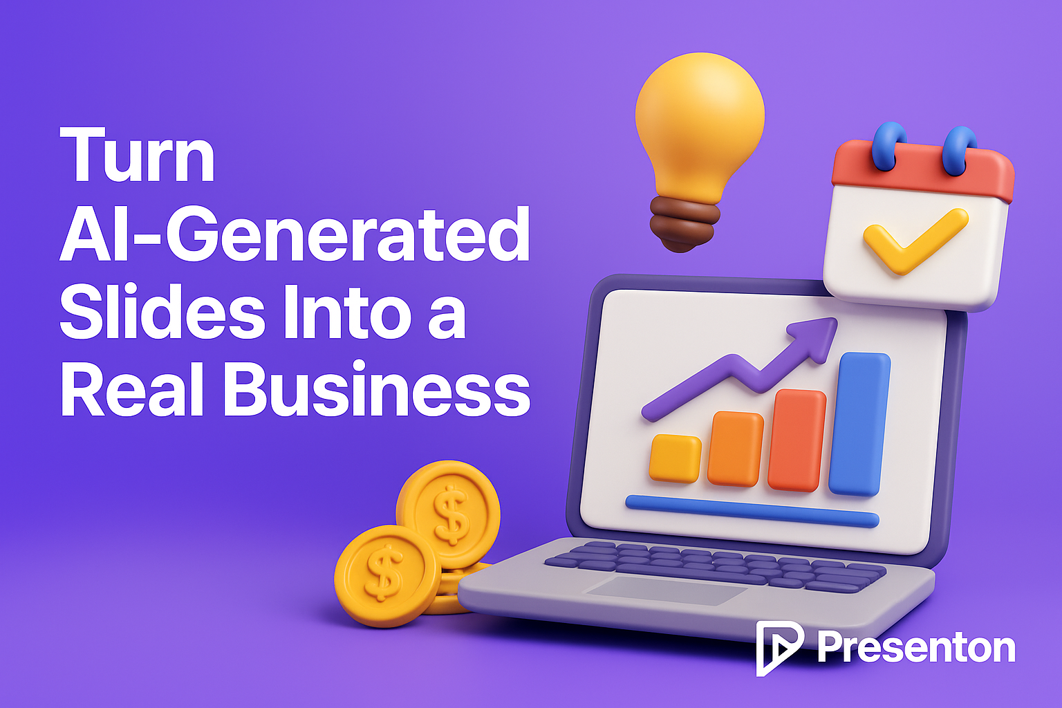 AI-generated slides business workflow using Presenton