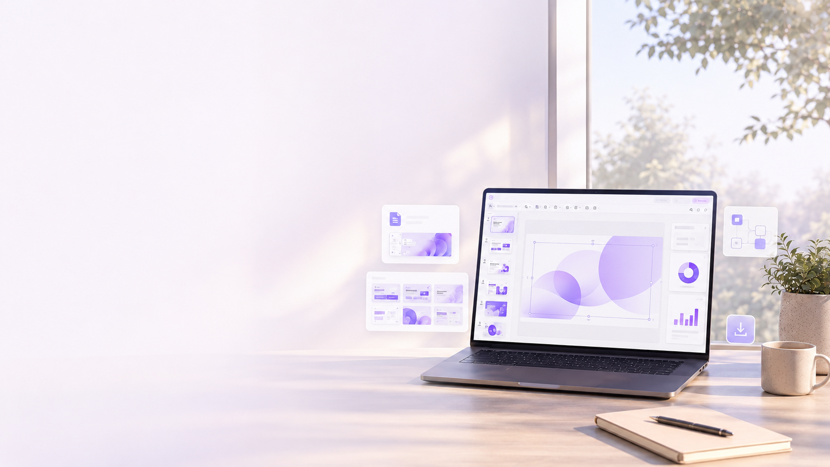 Presenton AI presentation maker editing an editable PowerPoint deck
