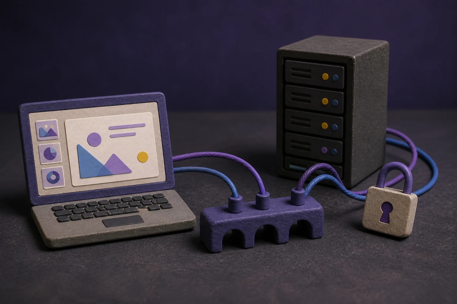 AI presentation API and SaaS product architecture with secure connected workflows